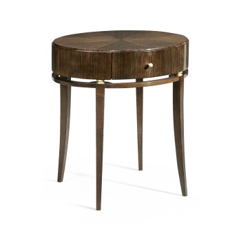 Berkley Oval Walnut Bedside Table