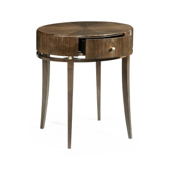 Berkley Oval Walnut Bedside Table