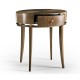Berkley Oval Walnut Bedside Table