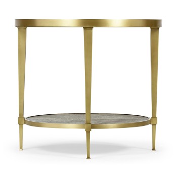 Geometric Round Lamp Table
