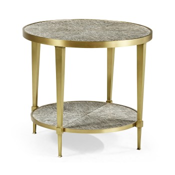 Geometric Round Lamp Table