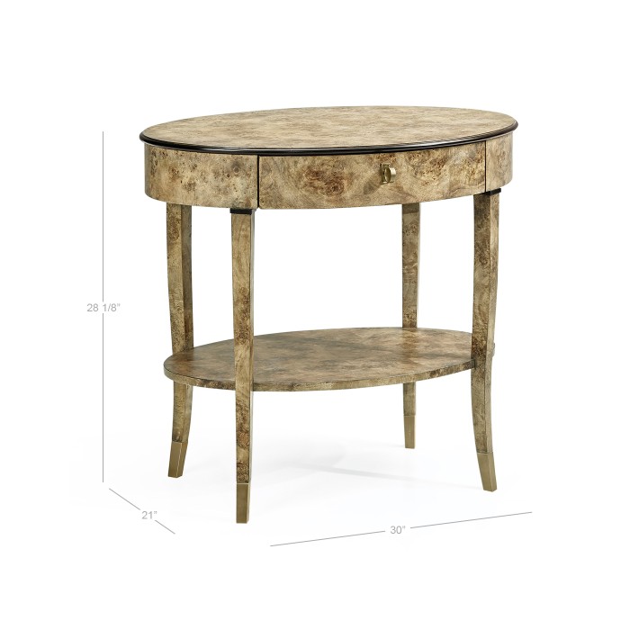 Hamilton Oval Bedside Table