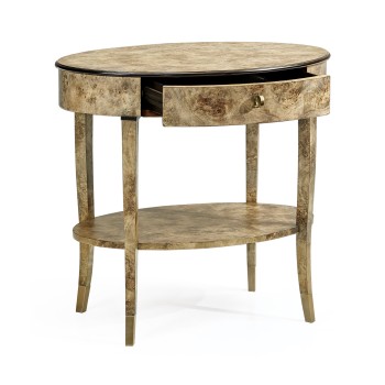 Hamilton Oval Bedside Table
