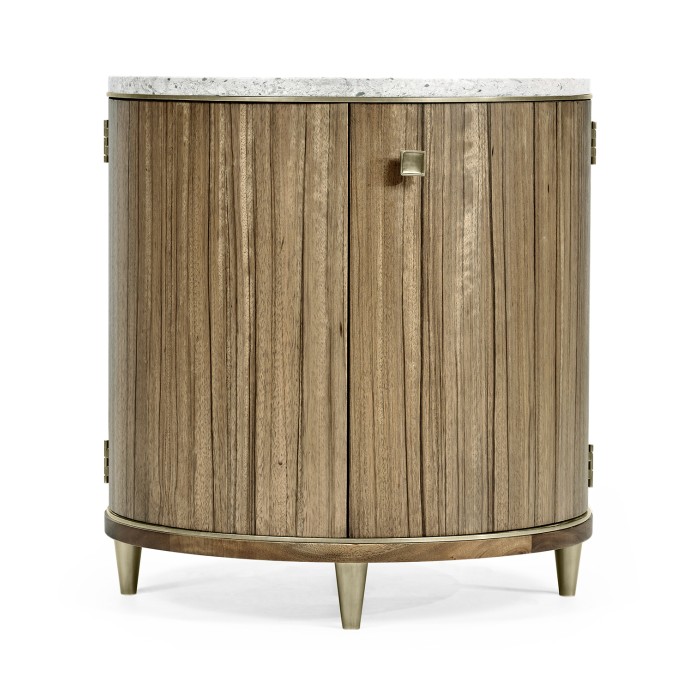 Hamilton Round Table with Speckled Marble Top