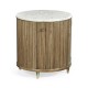 Hamilton Round Table with Speckled Marble Top