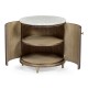 Hamilton Round Table with Speckled Marble Top