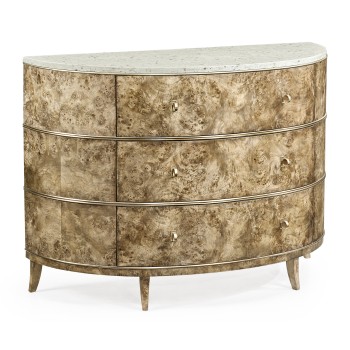 Hamilton Demilune with Speckled Marble
