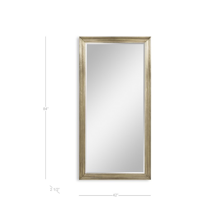 Hamilton Brass Floor Mirror