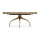 Round Bleached Walnut Dining Table 72