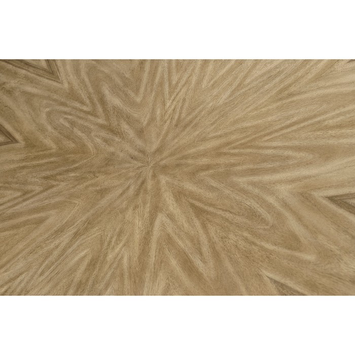 Round Bleached Walnut Dining Table 72