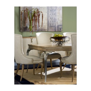 Rounded Rivoli Walnut Dining Arm Chair