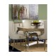 Rectangular Rivoli Walnut & White Stainless Steel Dining Table 84