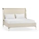 Rivoli White Stainless Steel US King Bed