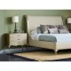 Rivoli Walnut & Champagne Nightstand