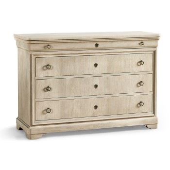 Entropy Louis Phillipe Drawer Chest - Bleached Walnut