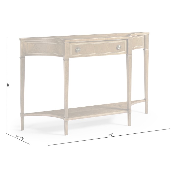 Sundial Narrow Console Table