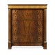Mahogany biedermeier high chest
