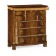 Mahogany biedermeier high chest