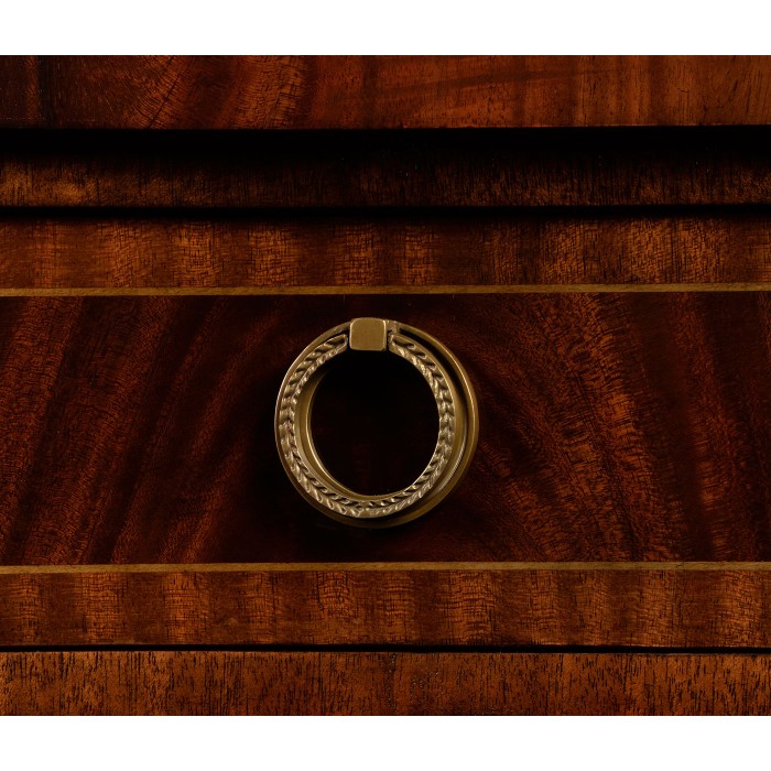 Bowfront mahogany side cabinet (high seen)