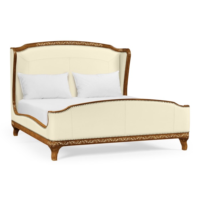Louis XV Style Burl Walnut UK King Bed