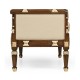 Regency Style Walnut Upholstered Settee
