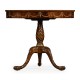 Mahogany Oval Marquetry Lamp Table