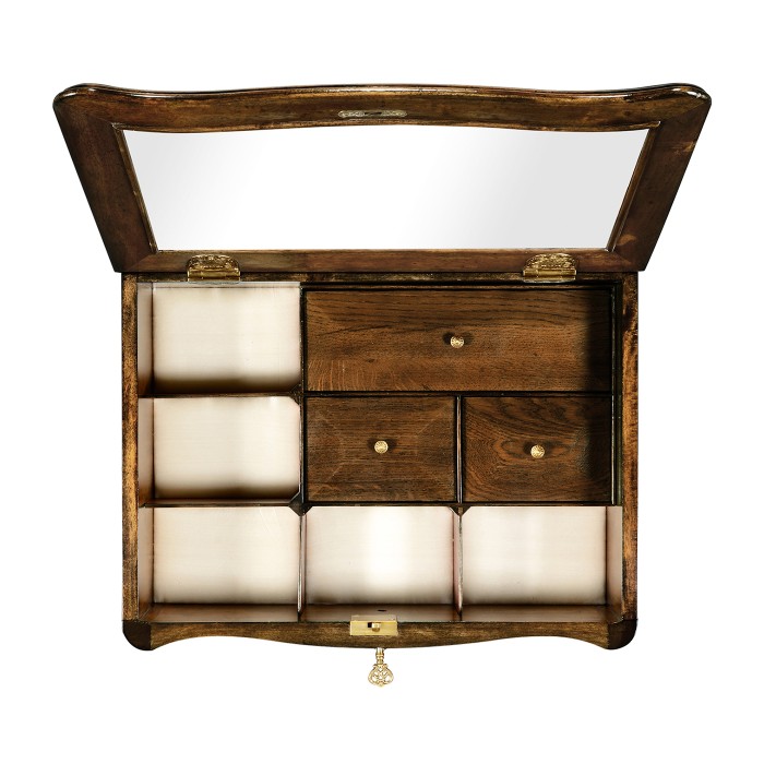 Mahogany Jewellery Collectors Cabinet