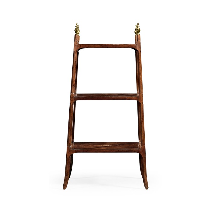 Regency style mahogany three tier étagère