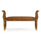Burl & Mother of Pearl Hall Bench