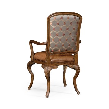 Duchess Burr Walnut Arm Chair