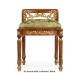 Burl & Mother of Pearl Dressing Stool
