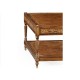 Burl & Mother of Pearl Inlaid Rectangular Coffee Table