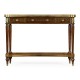 Napolean III mahogany and brass console