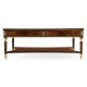 Mahogany William IV style gilded square coffee table