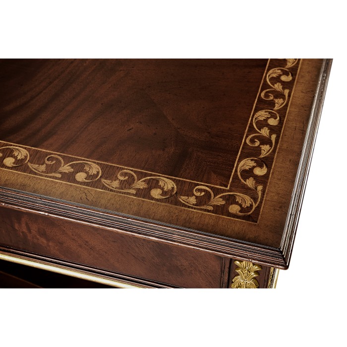 Mahogany William IV style gilded square coffee table