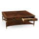 Mahogany William IV style gilded square coffee table