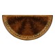 Napoleon III mahogany demilune console with gilded details