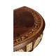 Napoleon III mahogany demilune console with gilded details