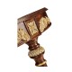 Napoleon III mahogany demilune console with gilded details