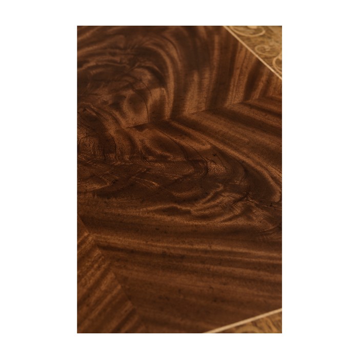 Louis IV style mahogany & gilded square side table