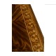 Louis IV style mahogany & gilded square side table