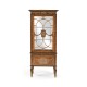 Left Opening Burl & Mother of Pearl Display Cabinet
