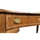 Burl & Mother of Pearl Dressing Table with Hinged Mirror
