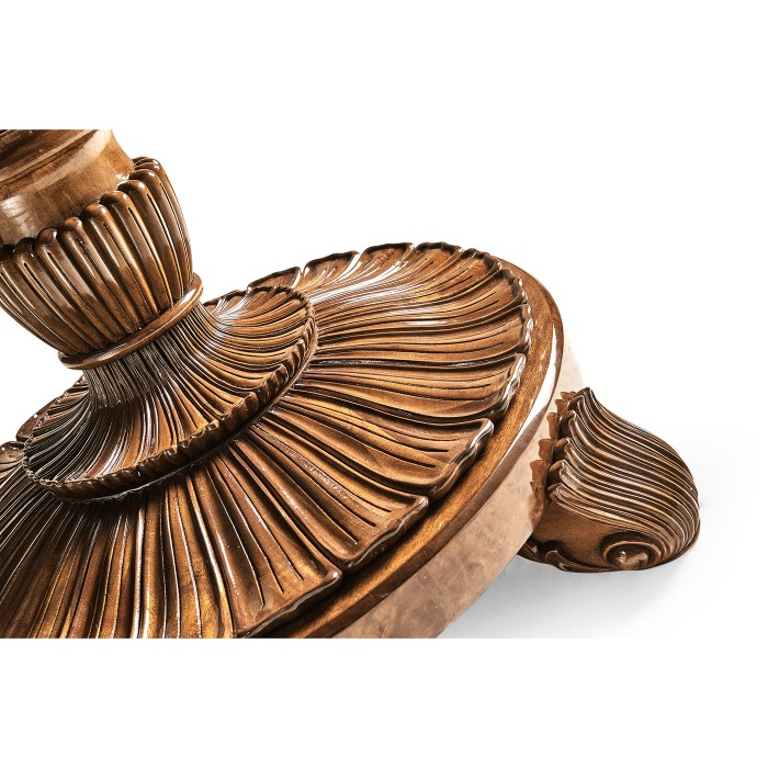 Burl & mother of pearl centre table