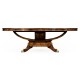 Biedermeier Style Oval Dining Table with Fine Mop & Marquetry Inlay 96
