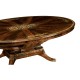Biedermeier Style Oval Dining Table with Fine Mop & Marquetry Inlay 96