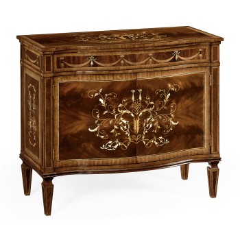 Small Mahogany & Mother of Pearl Side Cabinet