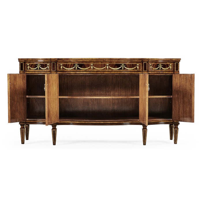 Large side cabinet with fine MOP & marquetry inlay