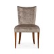 Biedermeier Style Dining Side Chair with Fine Mop & Marquetry Inlay