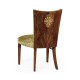 Biedermeier Style Dining Side Chair with Fine Mop & Marquetry Inlay